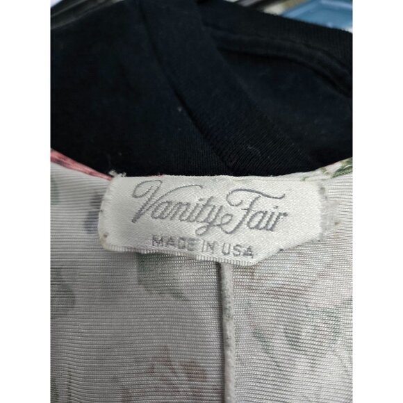 Vintage Vanity Fair Floral Nightgown With Lace Detail Short Sleeves White Multic - Picture 4 of 4